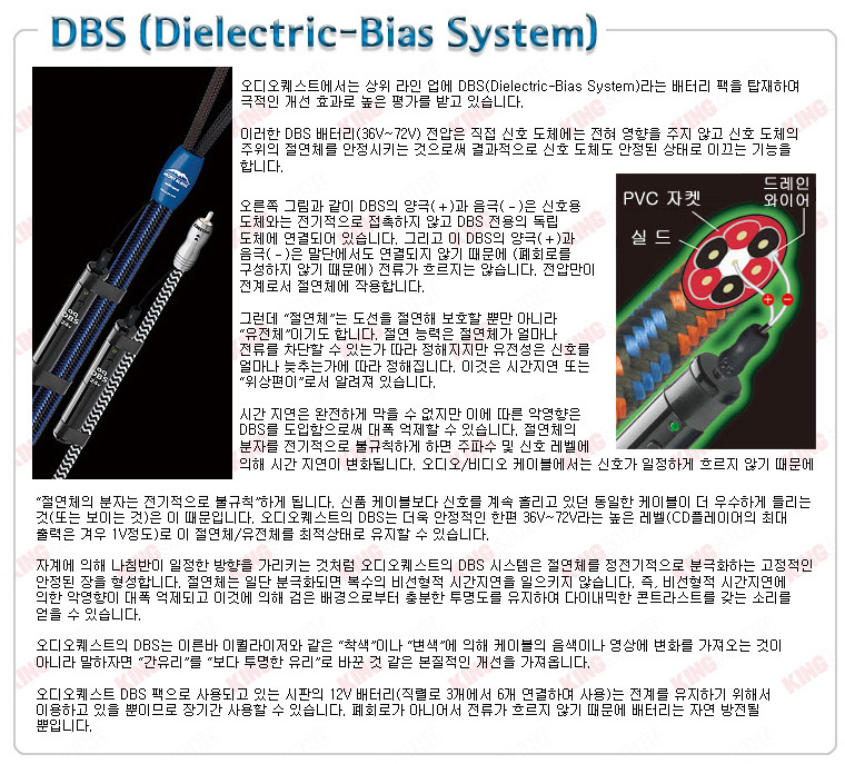 오디오퀘스트(AudioQuest) 케이블 Cable DBS 기술소개