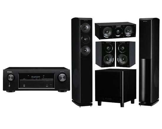 Denon AVR-X520BT+Obsidian600 HCP 5.1CH(WH208)