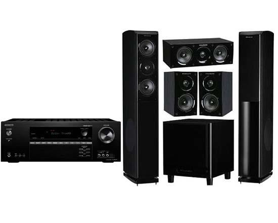 Onkyo TX-SR343 +Obsidian600 HCP 5.1CH(WH208)